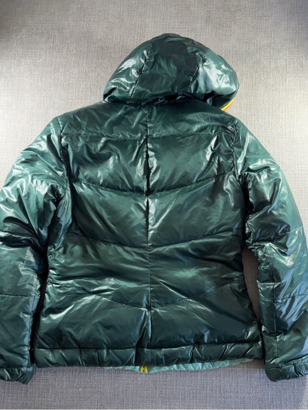 KJUS "Nahla" down filled shiny luxury goose down reversible puffer ski jacket XL - Picture 3 of 14